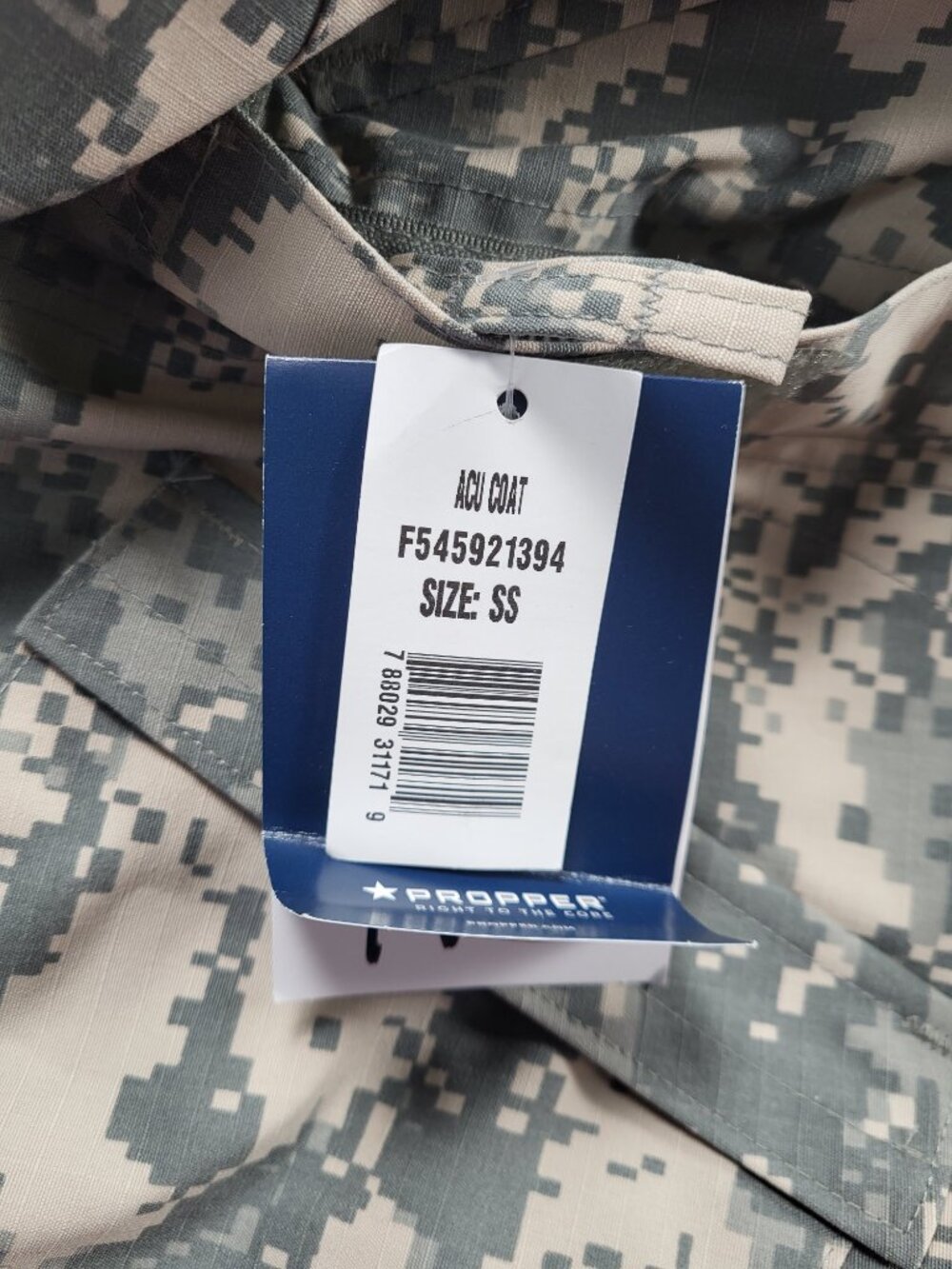 Propper Jacket ACU Coat Small Short Pixelated Camo NIR Compliant Militarycore - Picture 10 of 16